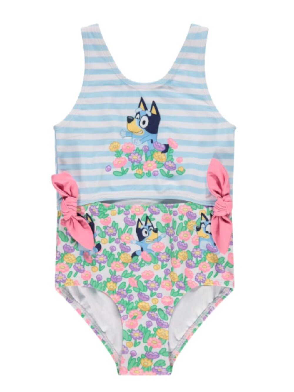 Bluey Girls 2-piece Coverup & Swimsuit Set